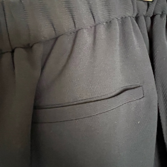 Topshop Boutique Navy Blue Cropped Dress Pants with front slits Size 8 - Picture 5 of 9